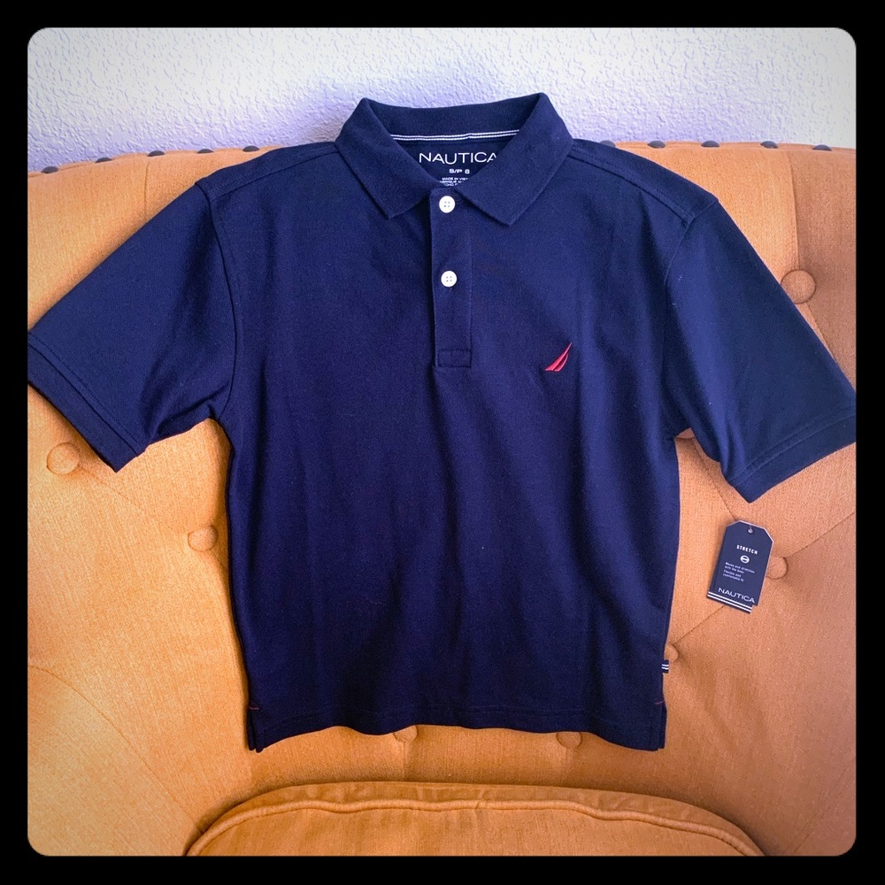 Nautica - Boys Short Sleeve Polo Shirt - Navy